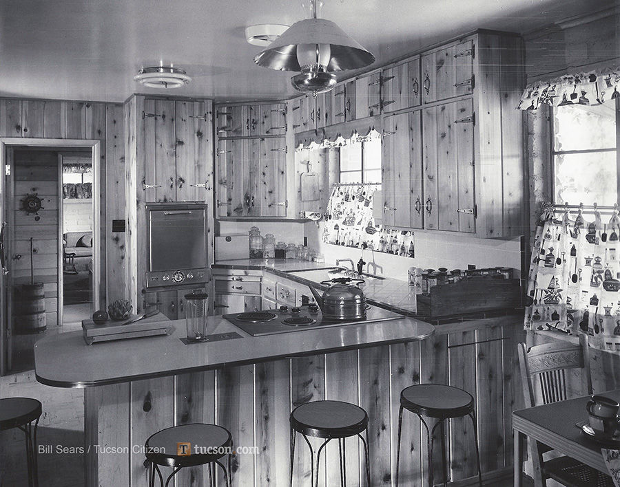 1958 home photos: Early Americana and do-it-yourself construction